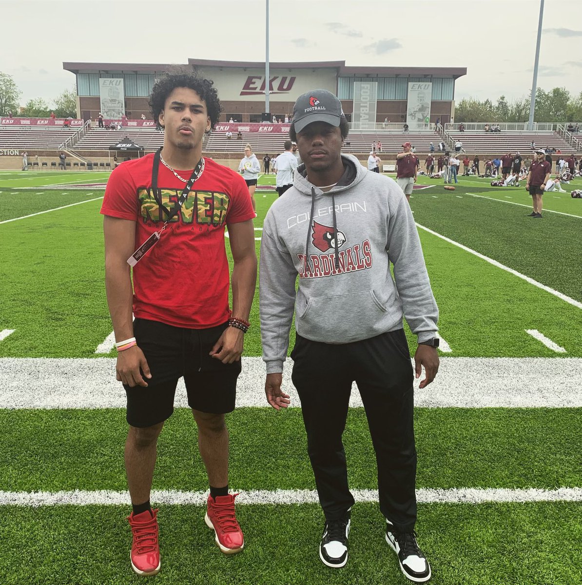 ai_metrick's tweet photo. late post, but hadda great time at eku’s spring game, lookin forward to the camps  in the summer! @CoachKevMac @eku #elegido #7 https://t.co/n8QuPw1v4K