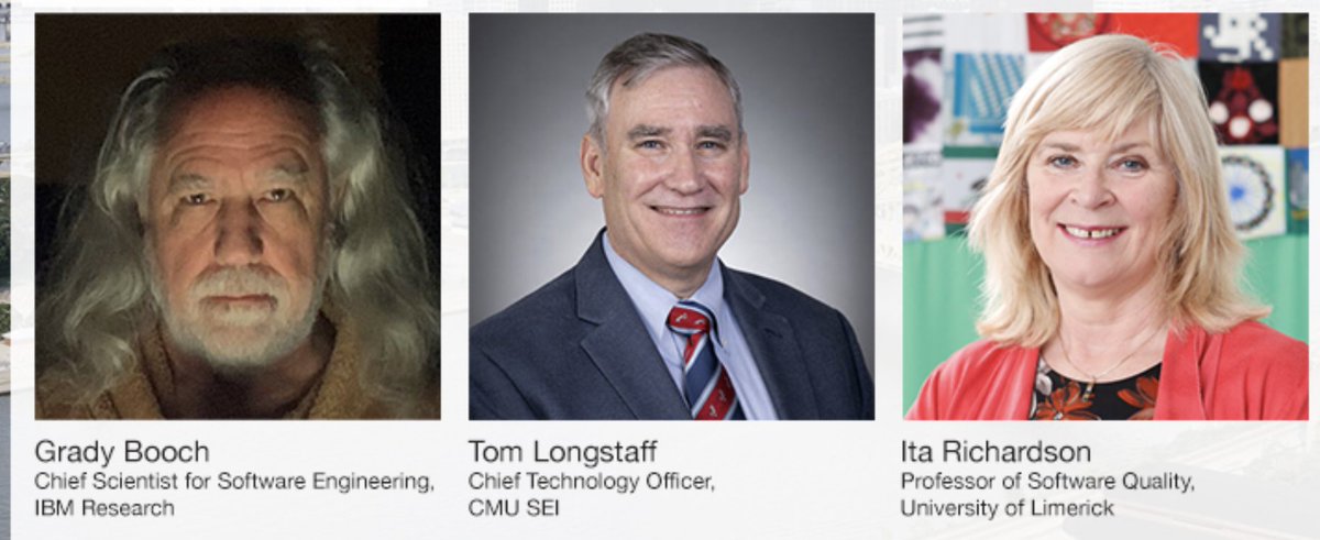 The <a href="/ICSSP/">ICSSP</a> <a href="/ICGSE/">ICGSE 2022 - Joint with @ICSSP</a> 2022 opening session is starting May 19 at 08:00 AM EDT.  We got a great line of keynotes (<a href="/Grady_Booch/">Grady Booch</a>, <a href="/futureofcyber/">tom longstaff</a>, <a href="/itajrd/">Prof Ita Richardson</a>) and speakers. Checkout the program: resources.sei.cmu.edu/news-events/ev…

You can still register at: eventbrite.ca/e/internationa…
 <a href="/SEI_CMU/">Software Engineering Institute</a>