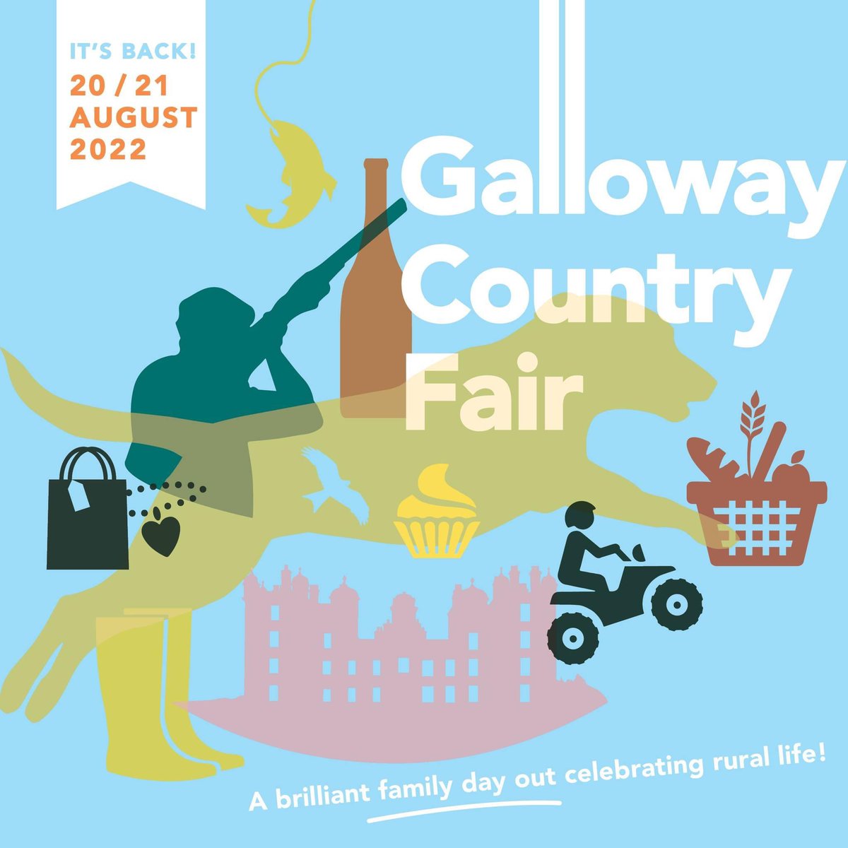 Galloway Country Fair returns for 2022!  Grab your reduced early bird tickets now at gallowaycountryfair.co.uk #gcf2022 #countryfair #loveDandG #dgwgo @Drumlanrig1679