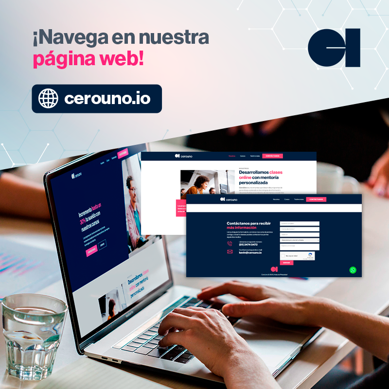 cerounoio's tweet photo. ¡Conoce todo sobre CeroUno y los cursos que te ofrecemos navegando a través de nuestra página web! 😃

¿¡Qué esperas?! 🌐 https://t.co/FqGM5cNANn https://t.co/9cvmsVw4gm