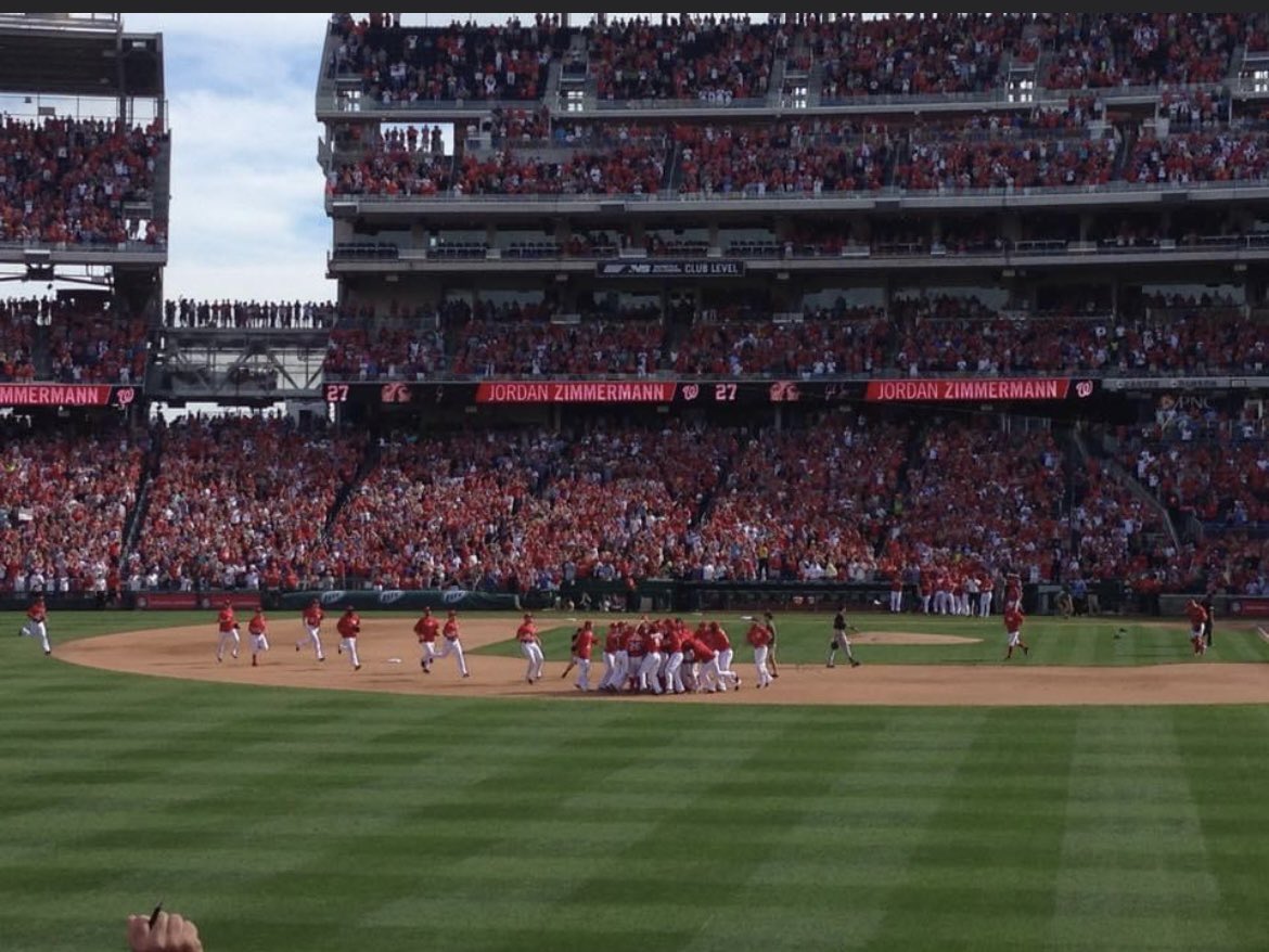 Austin_fitz31's tweet photo. @NavyYardNats I have 2, the first being also the nats first ever NLCS game and then also the first ever no hitter thrown by the nats way back in 2014 by Jordan zimmermann https://t.co/kClTfmu3QF