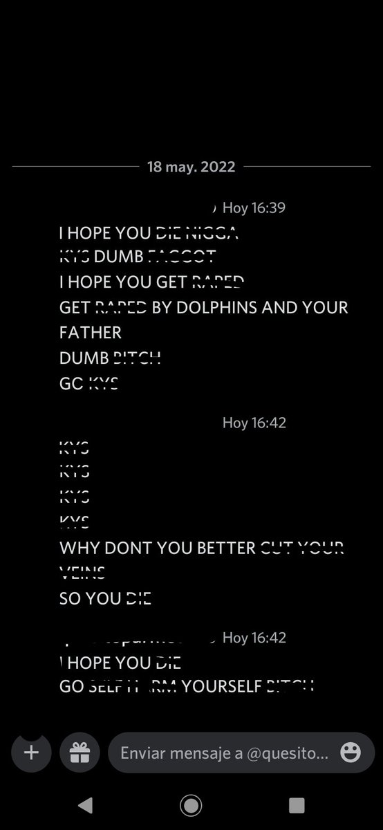 We jump into Discord , where they kept repeating that i should k!// myself and stuff about SA. For my awful luck , i know them irl.