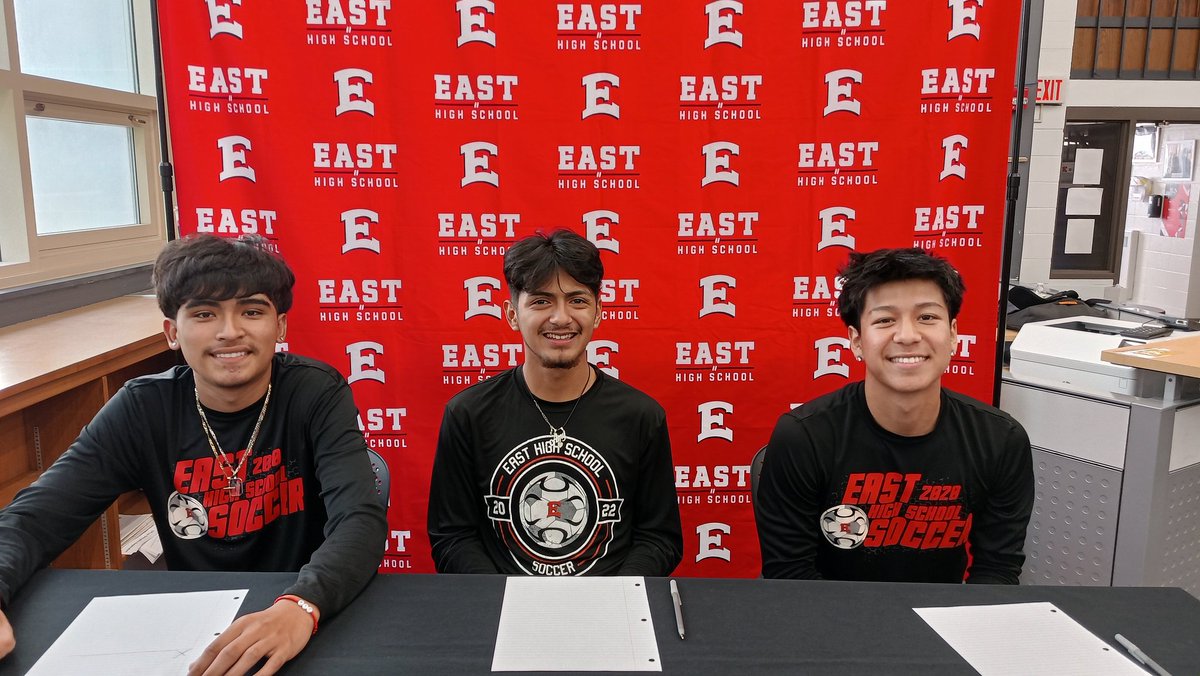 DMECOACHL's tweet photo. Signing Day. Congratulations to Pedro, Erick S. And Erick R. @GVUmenssoccer.  Life changing opportunity. https://t.co/kNNCkQyc6V