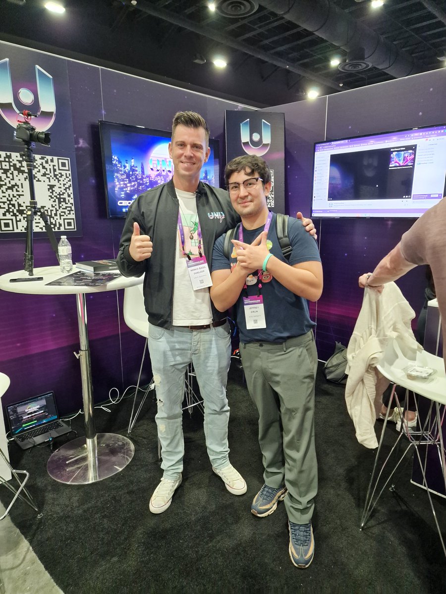 unixcorpgg's tweet photo. Thanks @Jihoz_Axie @AxieInfinity droping by our @UniXGamingGuild booth @Permissionless 

Represent the Gamefi Space
@GamefiCeo
#GameFi #permissionless https://t.co/wWvpAqXo9e