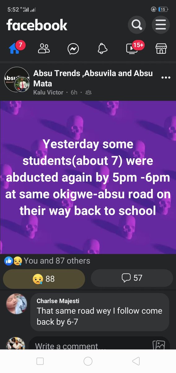XKRIS32's tweet photo. #SaveAbsuStudents 
This thing is getting out of hand! 
We the students of absu are no longer safe anymore.
Different kidnap news and killings everyday, with 5 checkpoint available!
(#Police/#ARMY/#SARs/#VIOs) 🦺.
Yet we are being #kidnapped😭😭 Since Last year till DATE😭😭 https://t.co/CV3XRPuZST