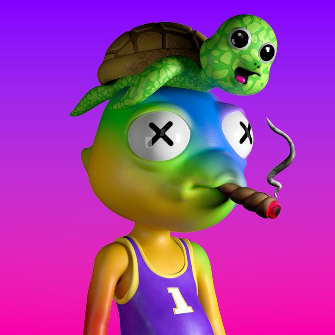 Here&rsquo;s another 3.0 sneak peek: The Tokin&rsquo; Turtle Cham 💨🐢  🚨 Giving away our last 10 OG roles, RT &amp; comment<a href="/tag/nft"class="tags"><span>#nft</span></a><a href="/tag/nftgiveaway"class="tags"><span>#nftgiveaway</span></a>