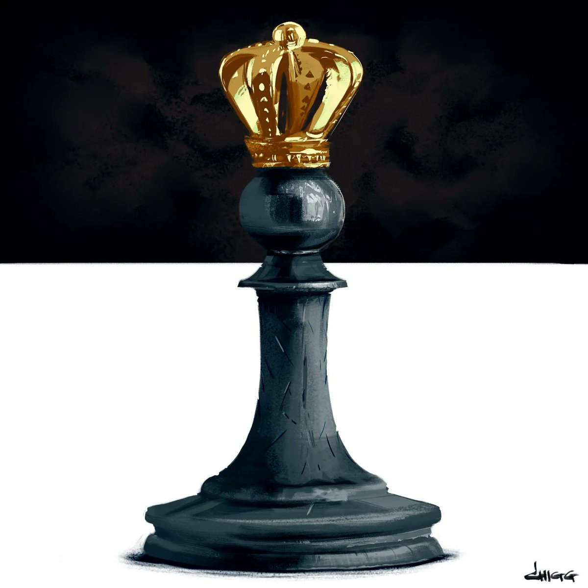 sammykhalid's tweet photo. The Return Of The King. New painting. Feels like years since I had time for personal work. ⌚💵
. 
. 
.
https://t.co/TC7BQ5saZ1
. 
#digitalpainting #painting #digitalart #illustration #chess https://t.co/aQSYVJneeU