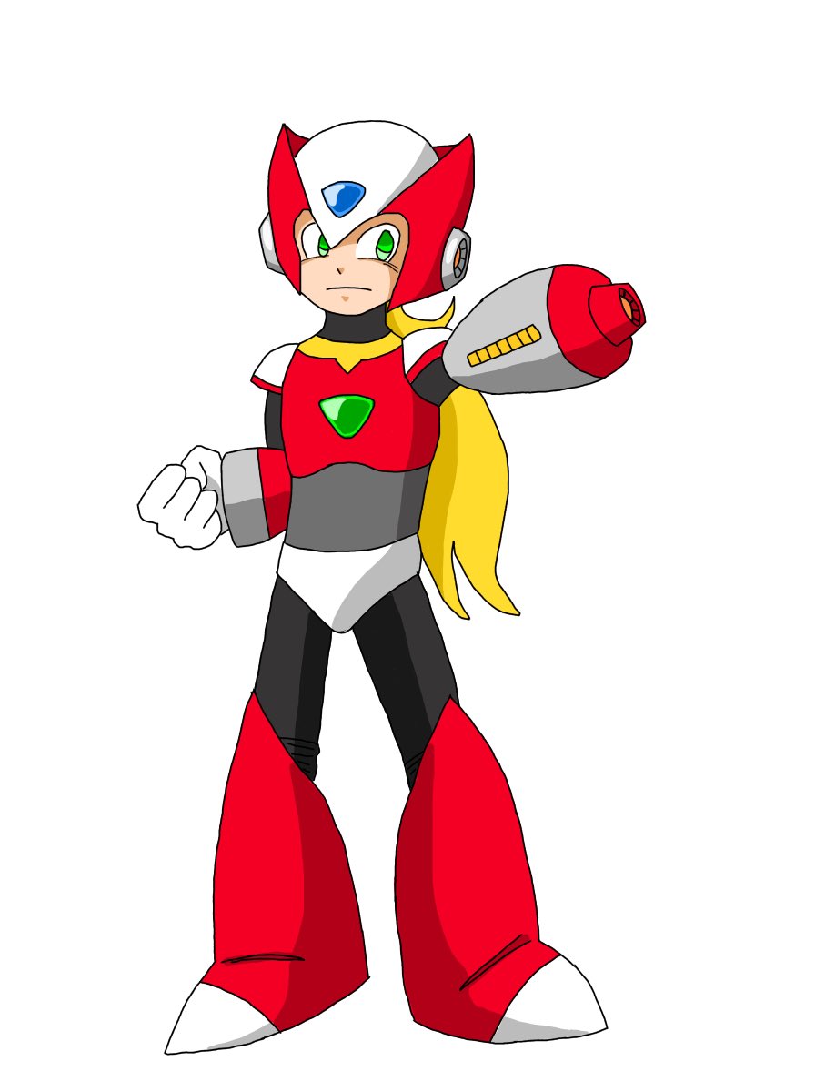 Pandango1's tweet photo. i made a classic mega man styled design for zero a while back but i don’t like it in retrospect so i tried tackling it again https://t.co/2AaZV8iWzO