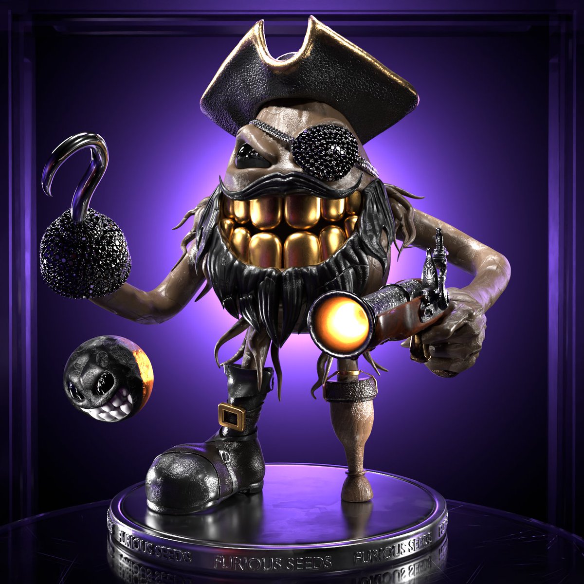 Furious Flowers (@furiousflowers) on Twitter photo The Pirate Seed! Might miss a leg, but won't miss his shots ☠️🏴☠️ The Pirate Seed! Might miss a leg, but won't miss his shots ☠️🏴☠️