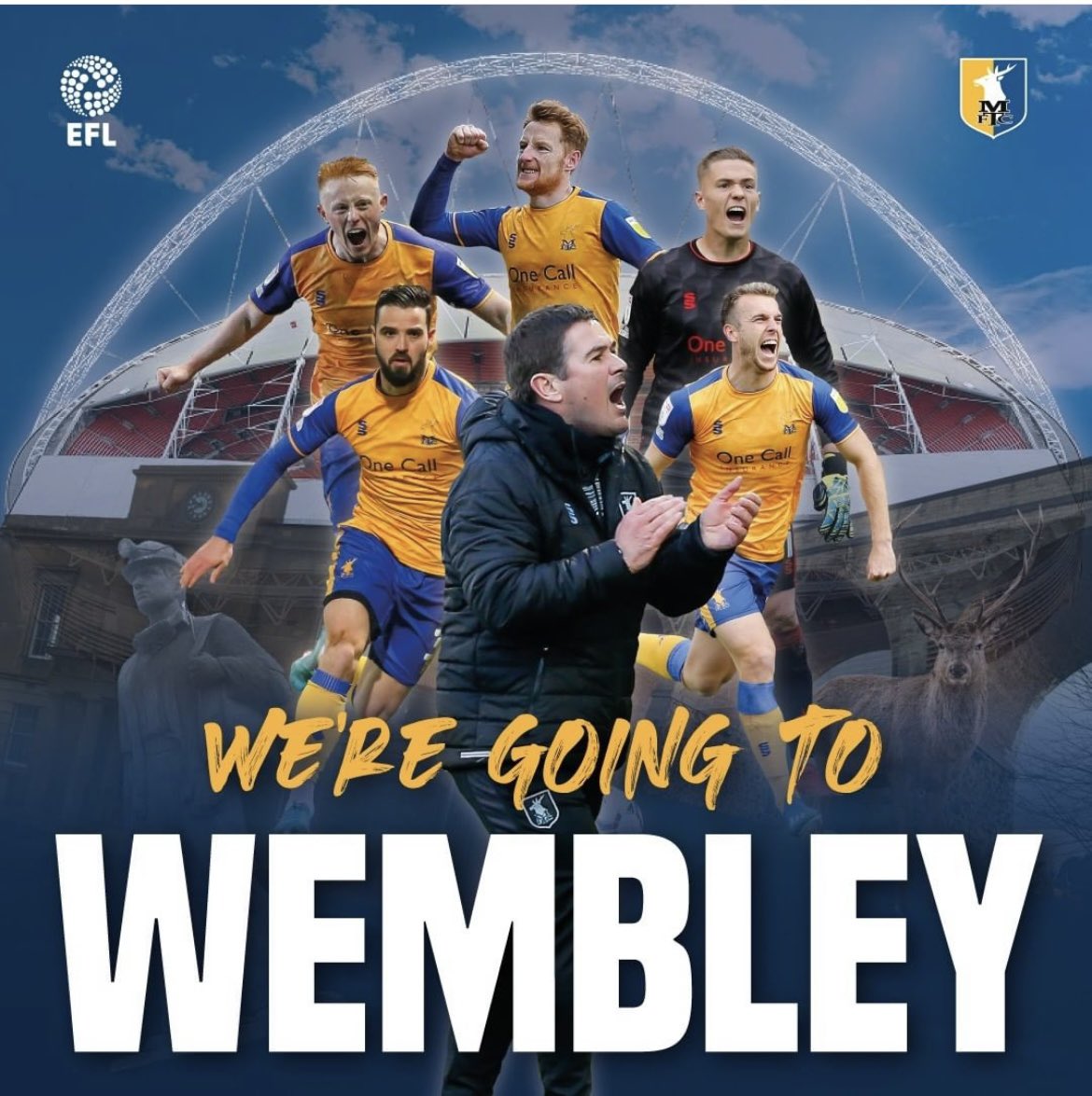 Congratulations to one of our longest standing partners <a href="/mansfieldtownfc/">Mansfield Town FC</a> on reaching the <a href="/EFL/">EFL</a> league 2 play off finals 

#Stags #Playoffs #league2 #proudsupplier 
💛💙