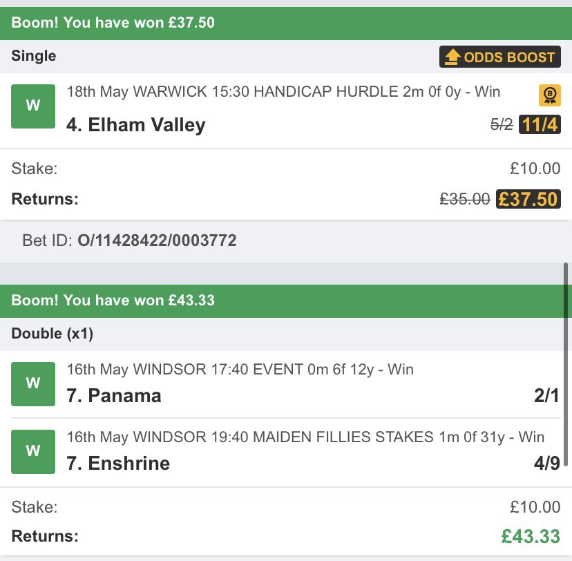 racingwilltips's tweet photo. Todays winners 
Join free group 👇

https://t.co/Ug1VnTZI7b https://t.co/ioOnUoKNLp