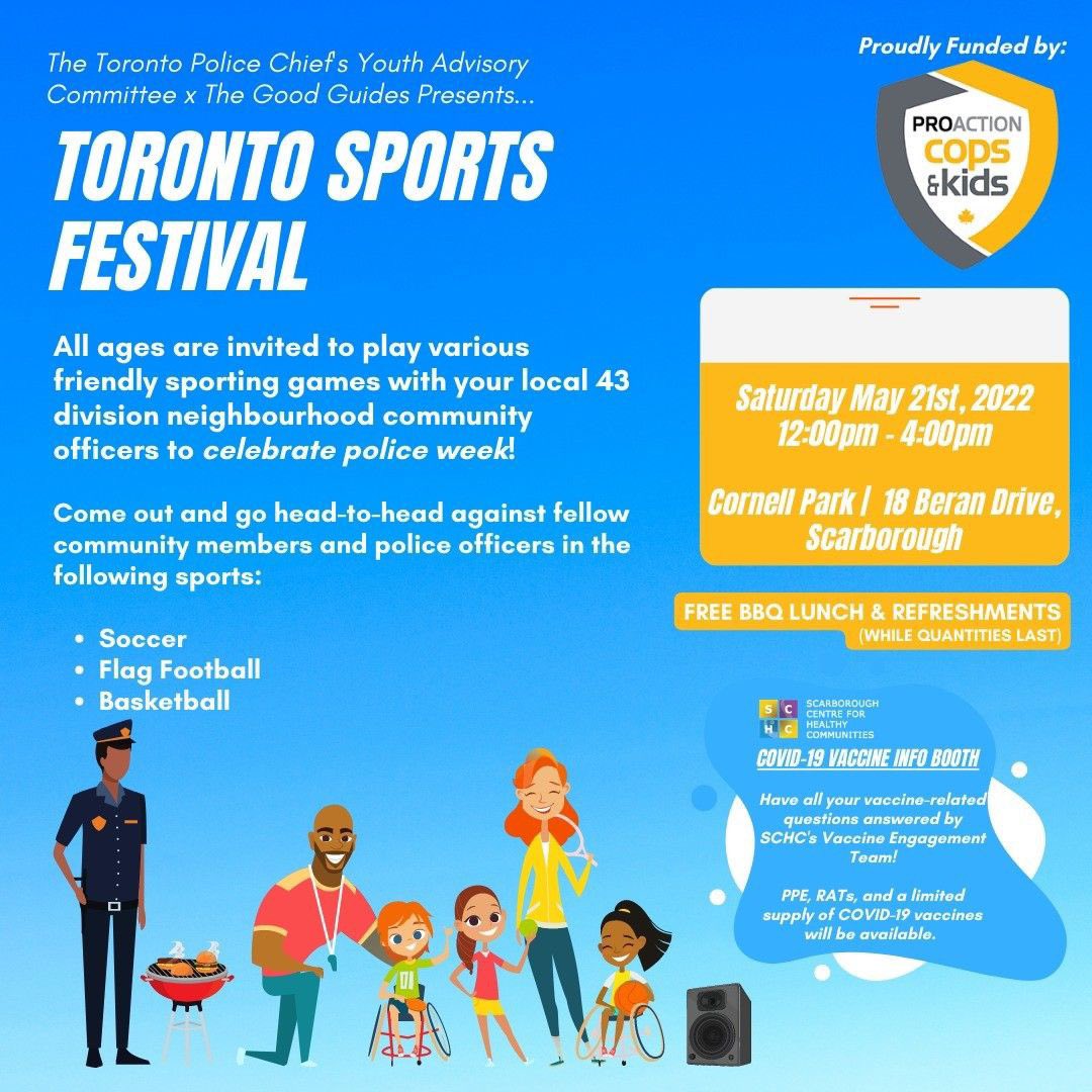 We are so excited to collaborate these two events on Saturday, May 21st at Cornell Park!

There will be food, games, <a href="/TPSMounted/">Toronto Police Mounted Unit</a> , K9 and much more!!

Make this long weekend and the celebration of Police Week a fun one. 🥳

See you there! 🚔

#PoliceWeekON #ScarbTO