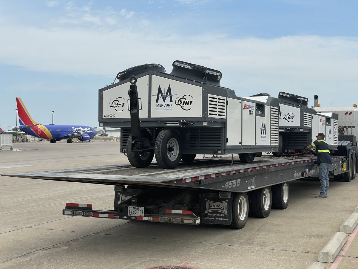 MercuryGSE's tweet photo. Mercury GSE takes delivery of a new fleet of JBT Jetaire M-60 Air Conditioners. We are committed to providing the most reliable product possible to our valued customers
Let us help your team stay cool this summer. Mercury Keeps It moving#MercuryGSE #JBT #SouthwestAirlines #cargo https://t.co/aC0qr2ztjZ