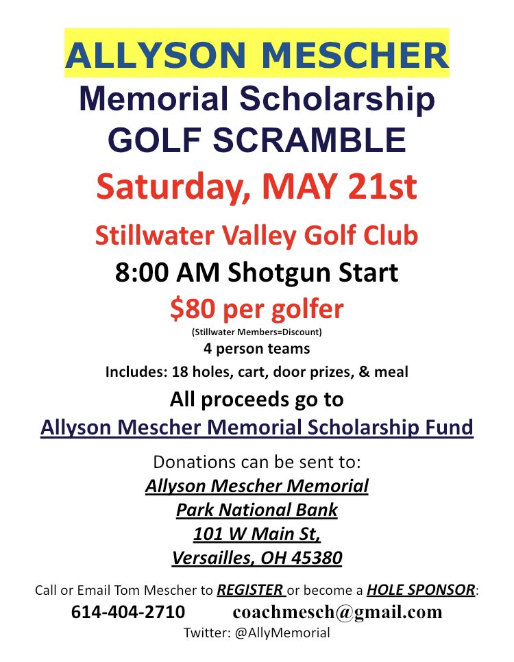 Allyson Mescher Memorial Scholarship tweet media