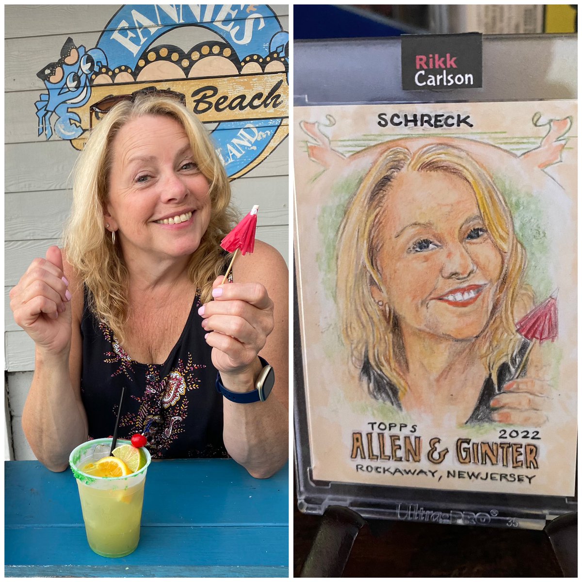 shrek_13's tweet photo. My wife doesnโt even like cards. Yet she gets a 1/1 of herself before I do? ๐คท๐ปโโ๏ธ I canโt thank @rikkcarl10 enough. You are one of the absolute good ones Rikk. Love the A&G. Of course she already displayed it in my office ๐ Something coming back your way my friend #youhavemail https://t.co/Z6wZeOFB8J