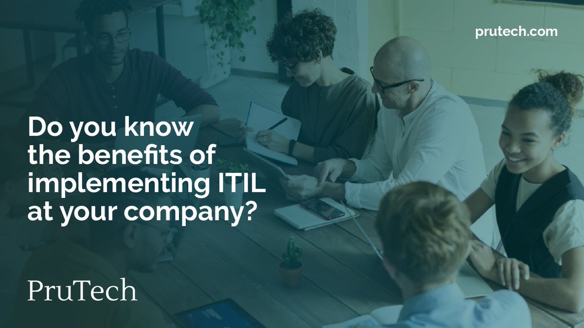 PrutechUS's tweet photo. Part of the benefits of implementing the #ITIL methodology for your company is:
- Reduced operating costs.
- Increased customer satisfaction.
- Improved productivity, focused on innovation.
- Compliance with regulations through training.
- Standardized risk assessment. https://t.co/KIUqPtLm8R