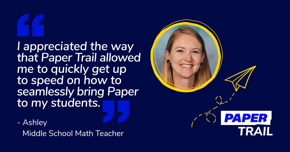 Paper Trail is a course developed to help teachers understand how to use and integrate Paper into the classroom. The course helps build confidence while teaching how to unlock 24/7 academic support 💪
Tell us how the course helped you better integrate Paper into your classroom⬇️