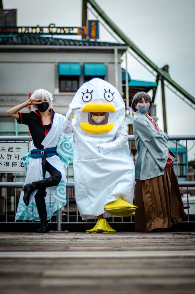 Fポーズとシェーポーズ似てるww #銀魂エリザベス #エリザベス #銀魂