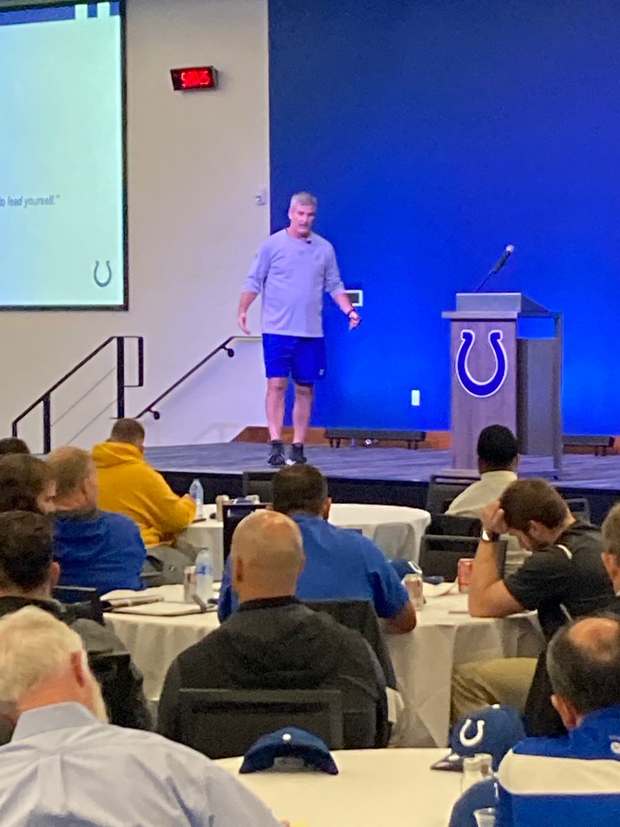 Coach Frank Reich with a keynote address at the 2022 Colts Coaching Clinic. <a href="/IHSAA1/">IHSAA</a>