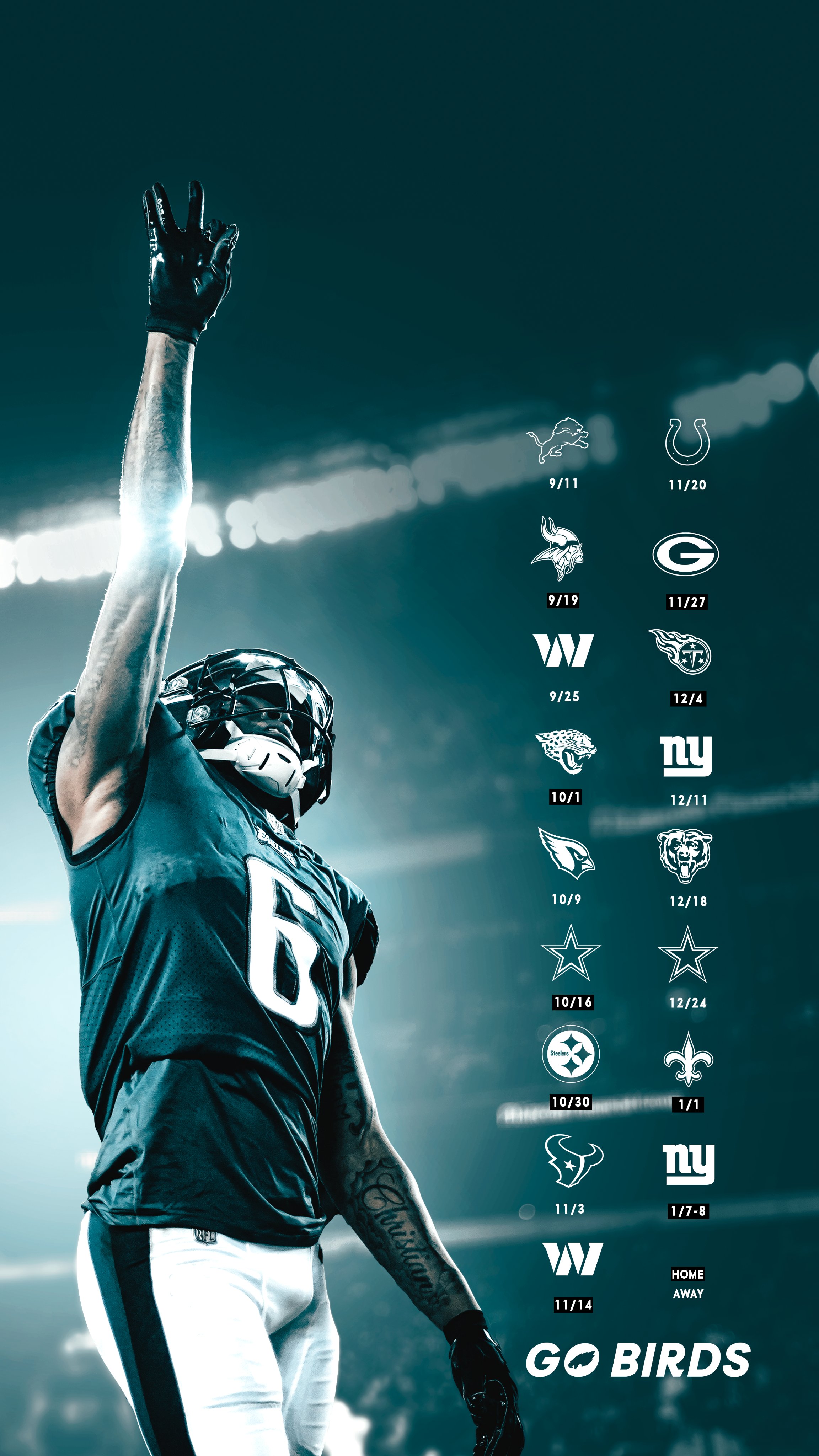 2022 Philadelphia Eagles Schedule