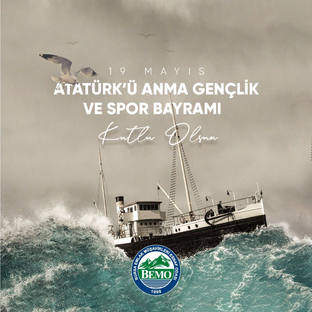 Gazi Mustafa Kemal Atatürk'ün #Samsun'da bağımsızlık mücadelesini başlatmasının 103. yılındayız! 

19 Mayıs Atatürk'ü Anma, Gençlik ve Spor Bayramımız kutlu olsun! #19mayıs #bemo #bursaemlakmüşavirleriodası #bursa