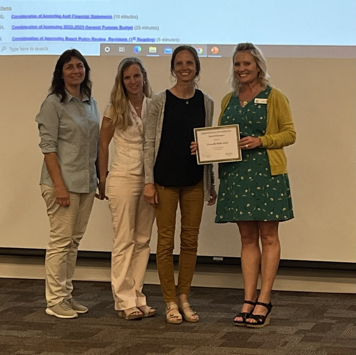 racheladamstn's tweet photo. The @GreenevilleCity BOE recognized @gms_tn for being named a U.S News & World Report “Best Middle School!” Thankful for our amazing staff and students for making GMS one of the best! #cultivatingleaders #devilstrong https://t.co/Ct0NJe45i7