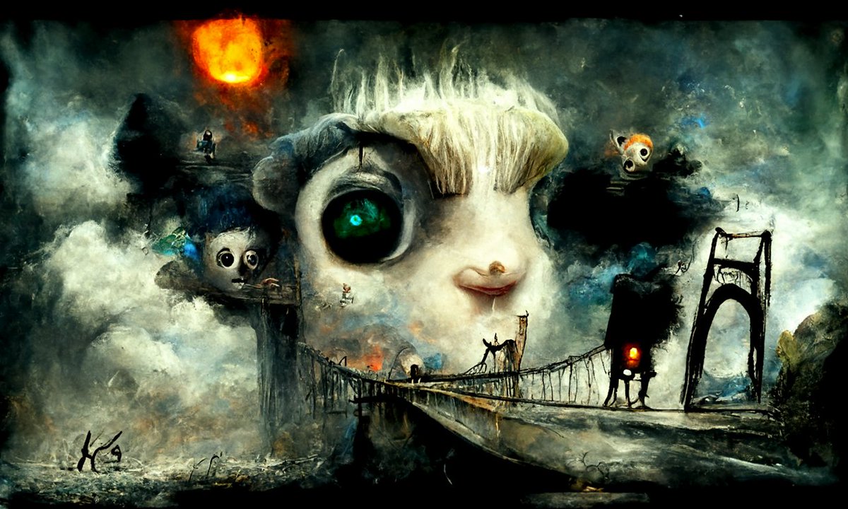novanestgames's tweet photo. #twitter_bio_to_art
@ysfkarakus 
"last exit before the bridge"
artist: Alexander Jansson and Margaret Keane https://t.co/y7ZiM2JA7k