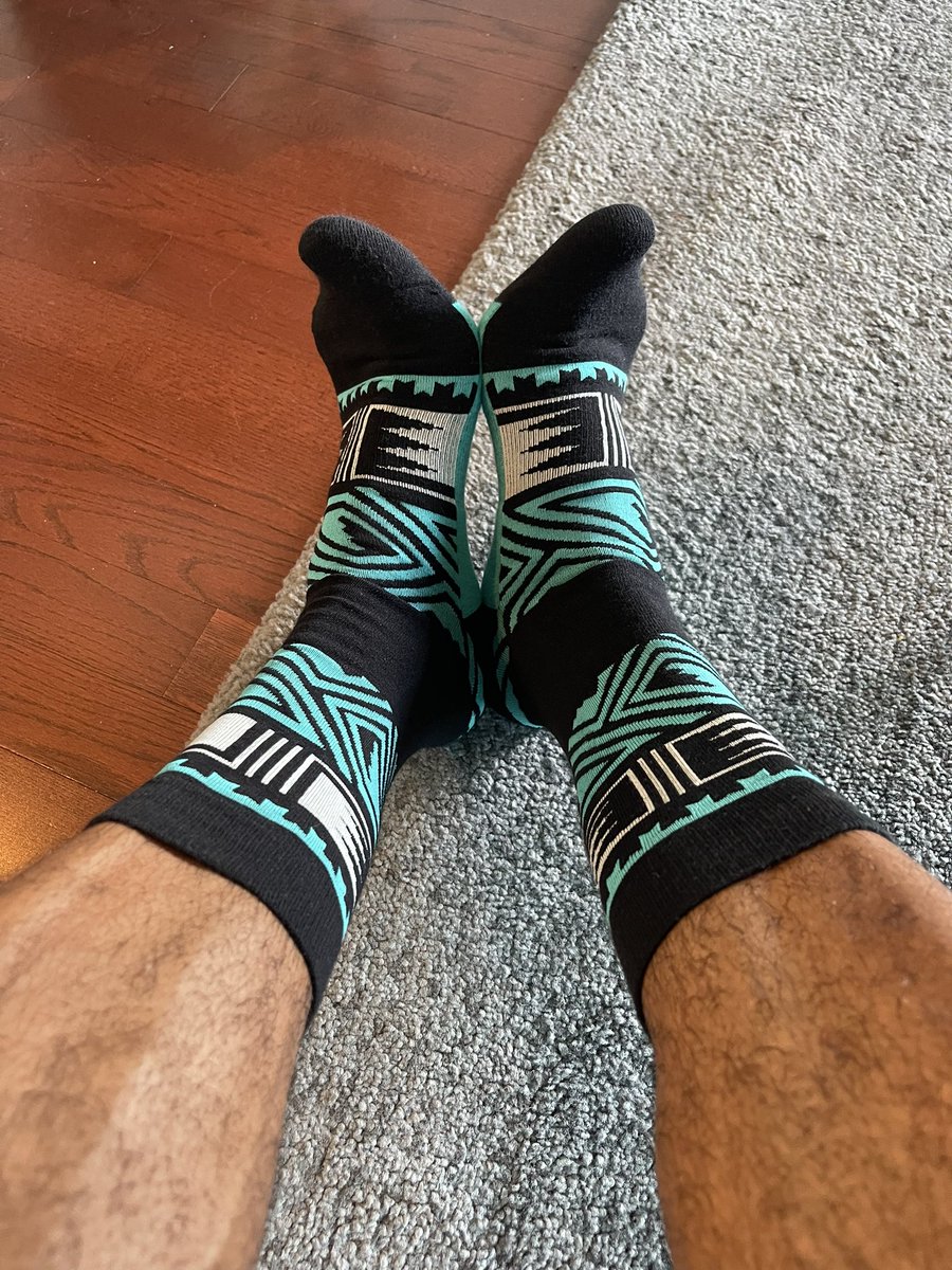 I’m preparing my dinner sporting my <a href="/WeAreEdLoC/">Education Leaders of Color</a> 2022 National Convening socks! Support minority owned business <a href="/8thgen/">Eighth Generation</a> wool socks!!