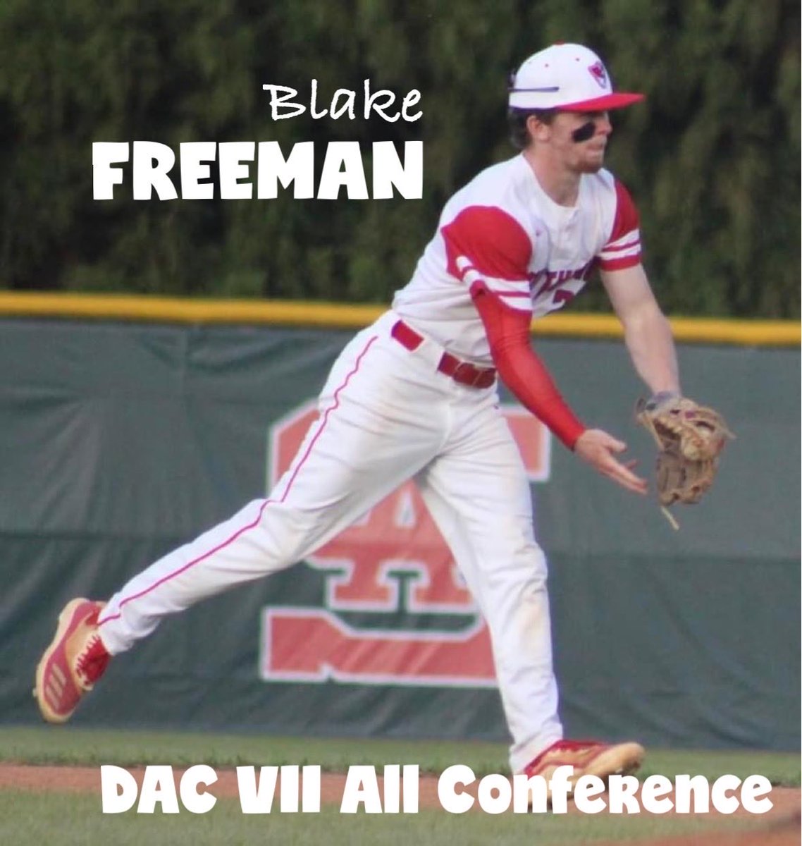Congratulations to Blake Freeman on his selection to the All Conference team.