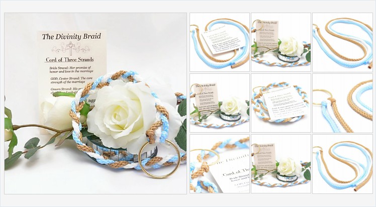 Divinity Braid Capri Tan Cord of Three Strands #Wedding #DivinityBraid #CordOfThreeStrands #Cordof3Strands #DreamWedding #WeddingDay #WeddingCeremony #WeddingVows #TrendyWedding #ChristianWedding #WeddingBliss #MarriageBraid #UnityCord thedivinitybraid.com/product-page/d…