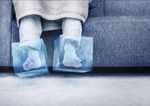 mis pies ahora: