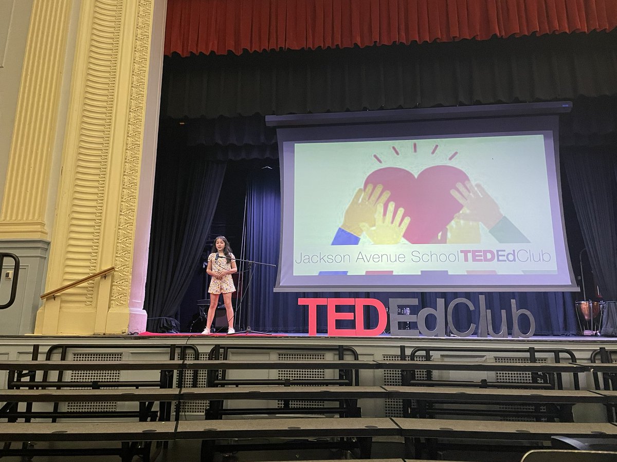 There aren’t enough words to describe how proud we are of these learners. They persevered and conquered their fears all while sharing their passions through a <a href="/TEDTalks/">TED Talks</a>! Shoutout to my partner during this adventure <a href="/Pena_dual/">Erika Peña</a>! #mineolaSUPERproud #jackson21 <a href="/Jackson_Ave/">Jackson Ave School</a> 🎤🗣