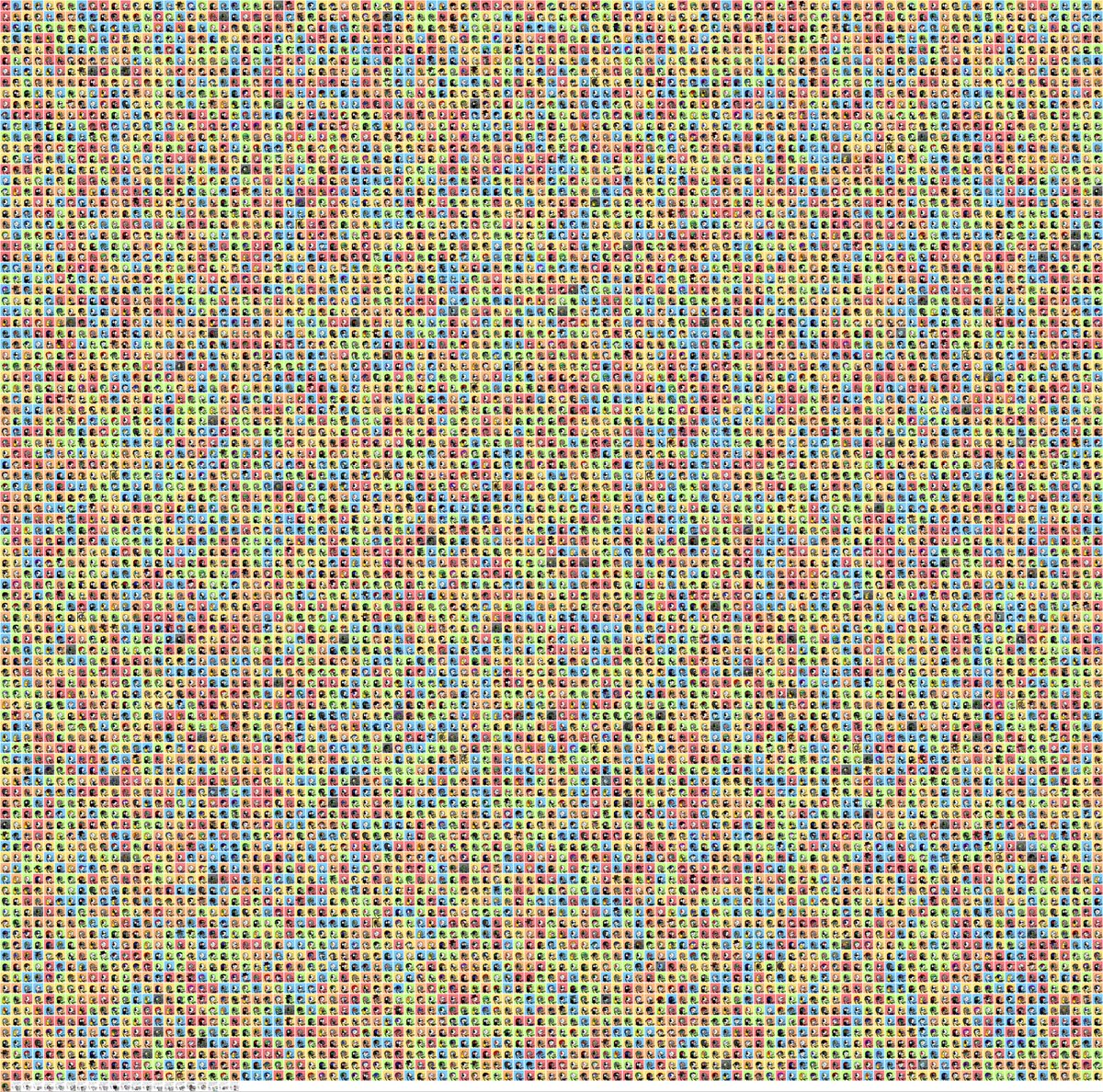 simonpure's tweet image. This is the full collection but out of order. I guess now it's a Where is my Mfer game #mfers #Mfer @sartoshi_nft @iamDCinvestor