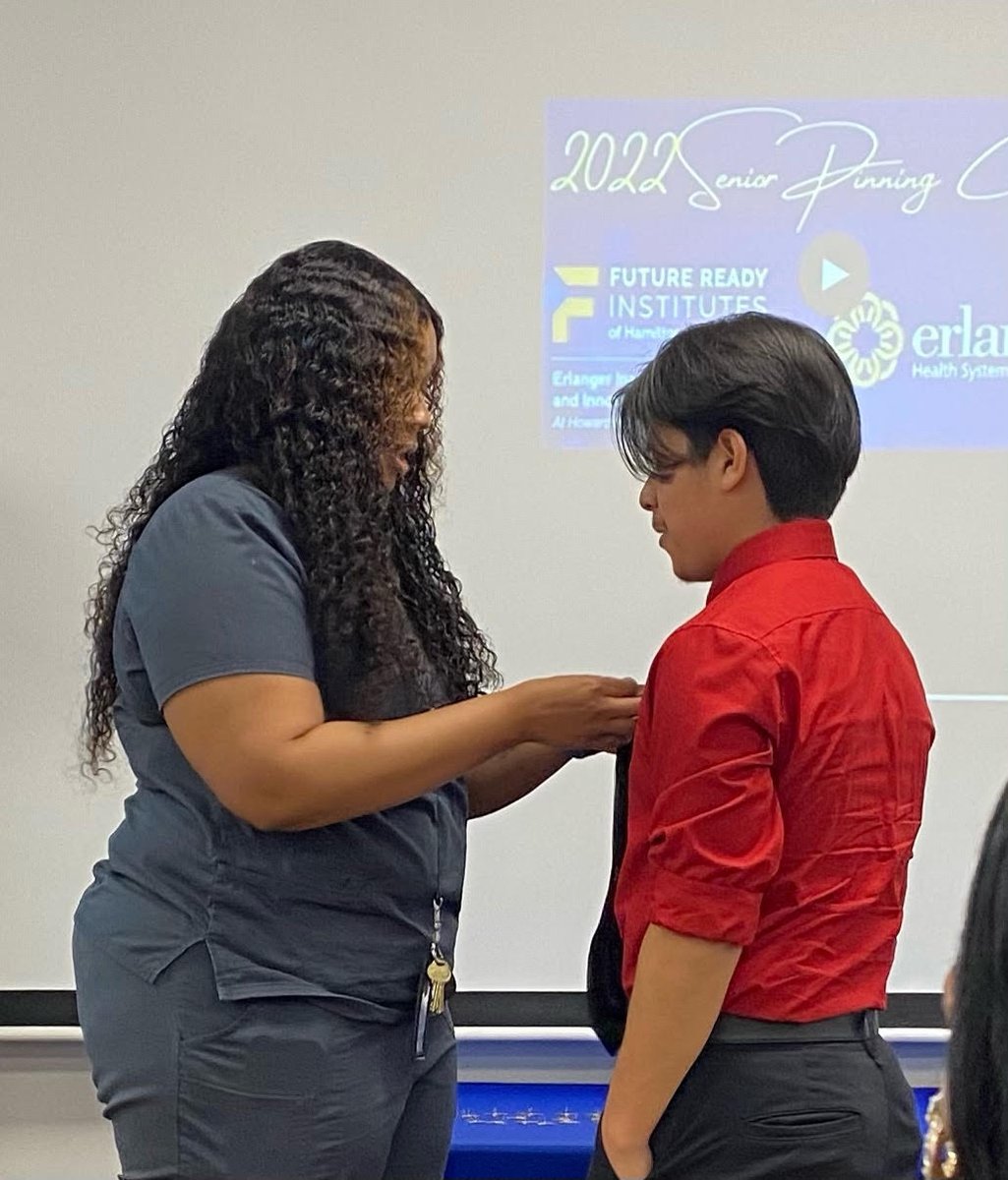 Office of Future Ready Students (@hcsfutureready) on Twitter photo The <a href="/erlangerhealth/">Erlanger Health System</a> #FutureReady Institute of Healthcare & Innovation at the Howard School celebrated its students' completion of this program with a pinning ceremony at Erlanger Hospital. And then students were given on the spot interviews! #WeAreHamilton <a href="/EIHIHowardHigh/">Erlanger Institute of Healthcare and Innovation</a> The <a href="/erlangerhealth/">Erlanger Health System</a> #FutureReady Institute of Healthcare & Innovation at the Howard School celebrated its students' completion of this program with a pinning ceremony at Erlanger Hospital. And then students were given on the spot interviews! #WeAreHamilton <a href="/EIHIHowardHigh/">Erlanger Institute of Healthcare and Innovation</a>