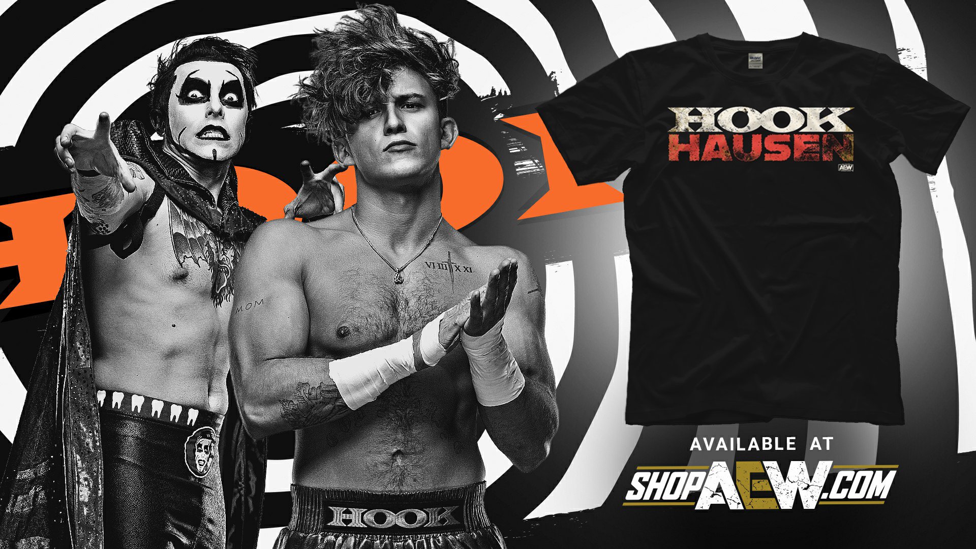 Pro Wrestling Tees on X: NEW ARRIVAL: HOOK & Danhausen - HOOKHausen   Now Available At  @730HOOK @DanhausenAD @AEW  #HOOKHausen #ShopAEWNewArrivals  / X