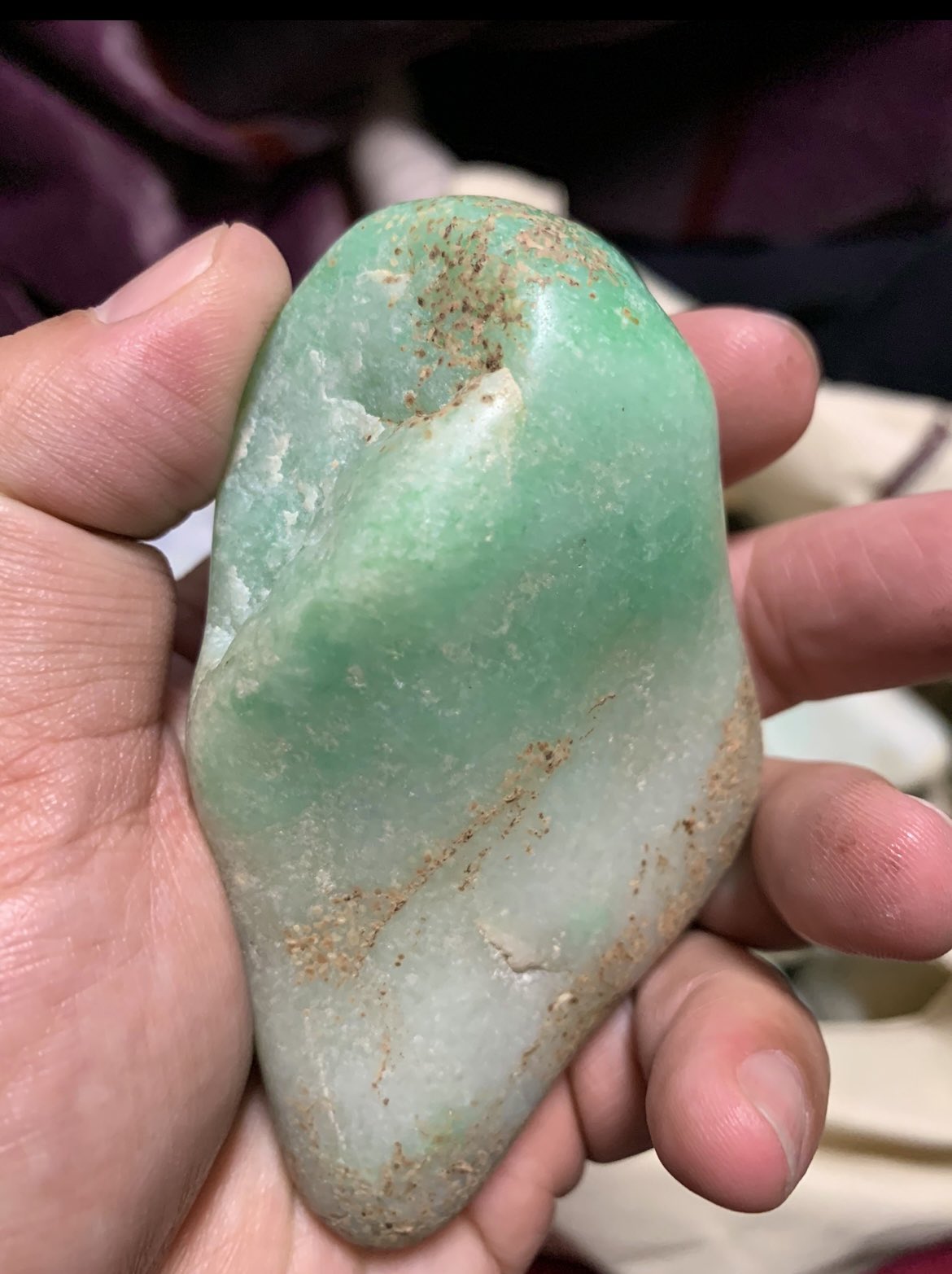 ［白地に明るい緑色］　上質糸魚川翡翠45g ヒスイ　ひすい みどり店です❗️【公式】糸魚川でヒスイ販売 on X: 