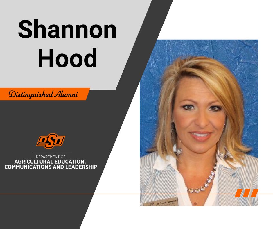 🎉Congratulations to Shannon Hood for receiving the 2022 AECL Distinguished Alumni award for Agricultural Leadership!