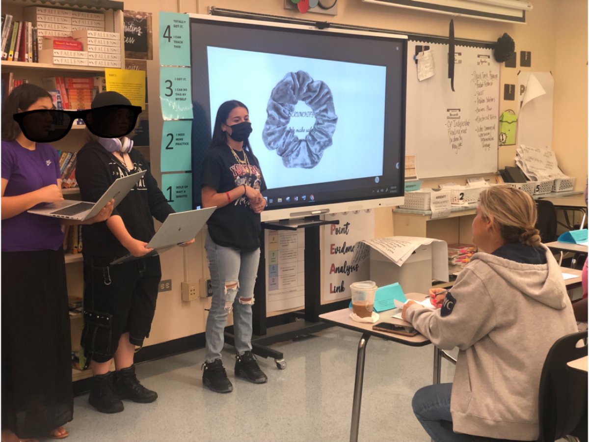 heyMsMarshall's tweet photo. Day 1 of presentations, my remake of Shark 🦈 Tank. Thanks to our ESOL Coordinator, @geraldine_varon, for participating as a guest Shark! #learningpyramid #handsonlearning #supportstudents https://t.co/JKCORsPND9
