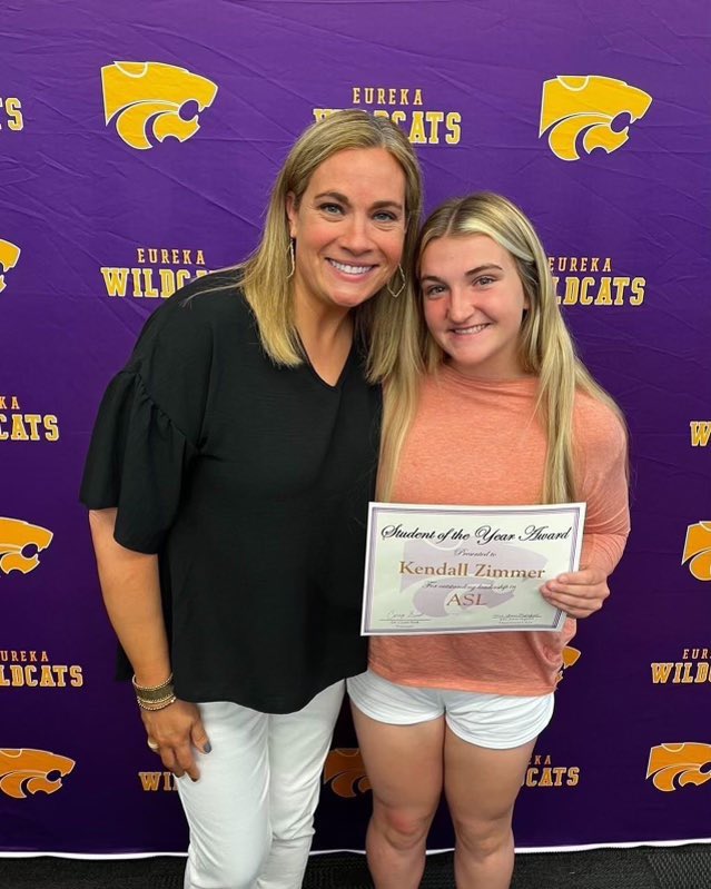 Congratulations to our GK Kendall Zimmer for being named ASL Student of the Year! We are so proud of you! #BringIT