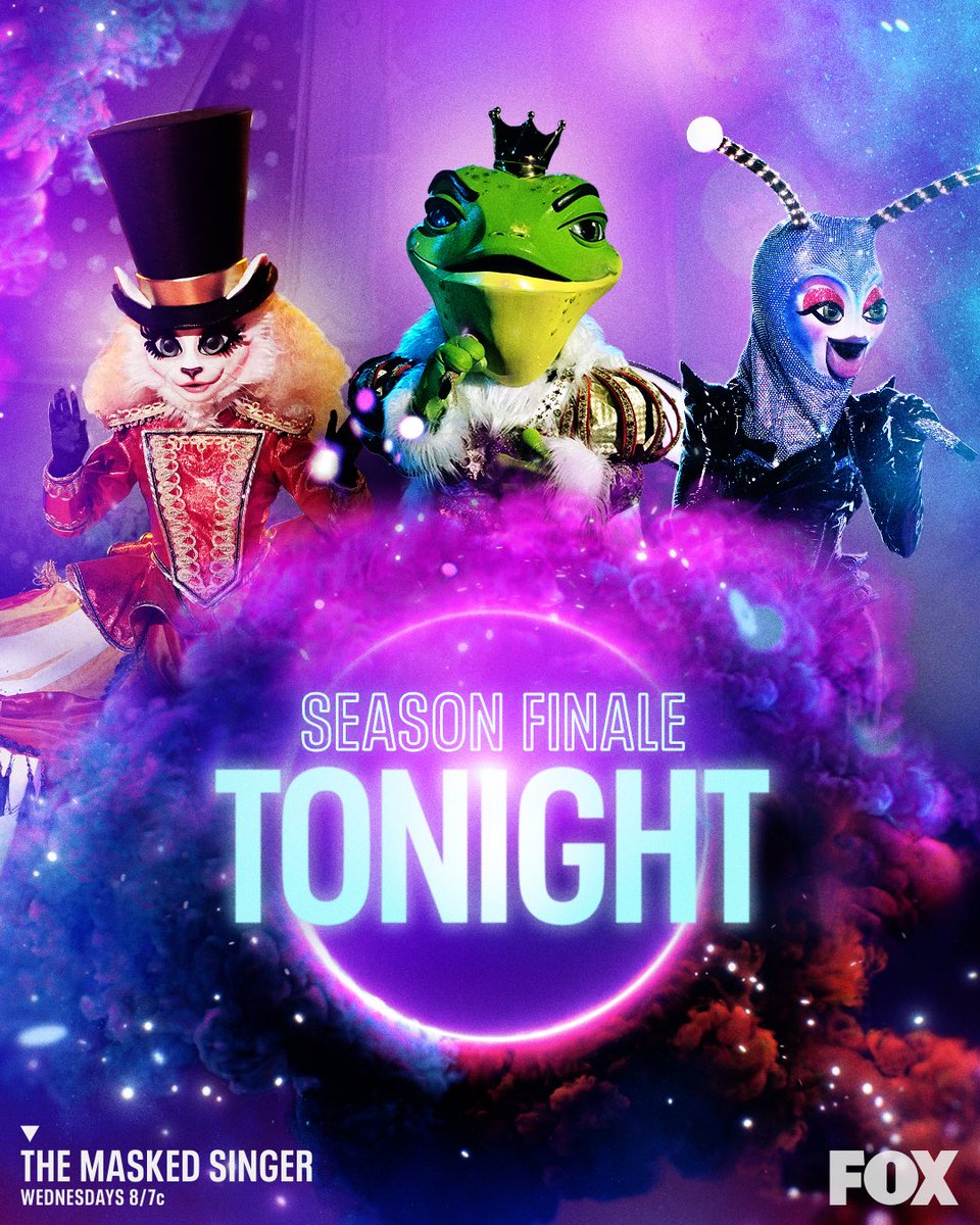 I can't wait to watch #TheMaskedSinger season finale tonight! I know what a journey you've been on to be under that mask and I'm proud of how far you've come. Congrats to all 3 finalists! I'll be tuning in tonight at 8/7c to find out who will win! Who are you rooting for?