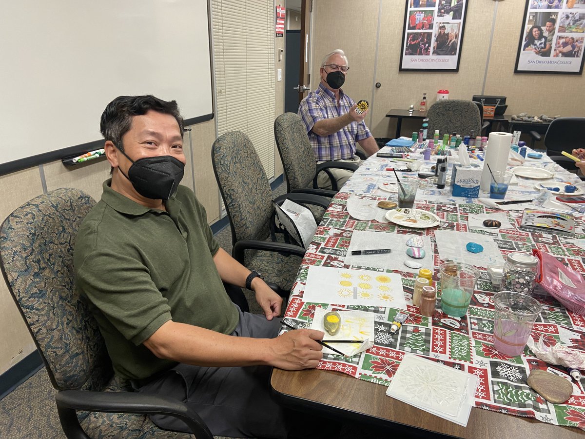 SDCCD's tweet photo. In honor of Classified Professionals week, employees at our District Office were treated to lunch and rock painting today.
#classifiedprofessionals https://t.co/ToZVfgujrI