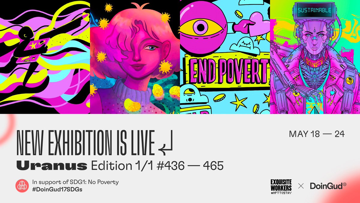 annadart_artist's tweet image. 👁‍🗨 The Uranus Edition by @ew_corpse is now live on @DoinGudHQ marketplace!✔️

Over the last 12 months we´ve passionately dedicated our creative practice to support the United Nations Global Goals which are in place to radically improve all aspects of human life on planet 🌎.

1/3