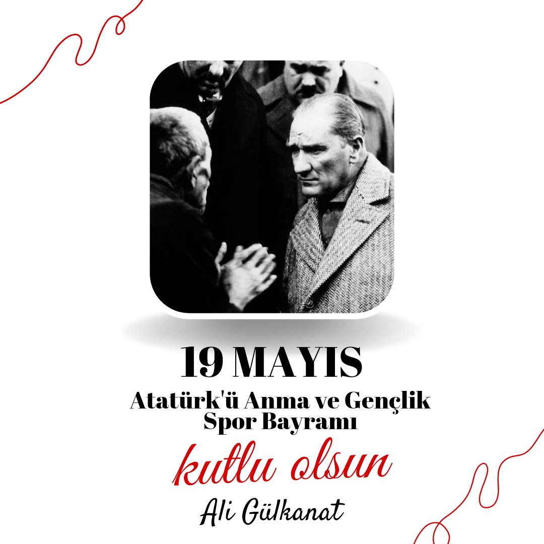 19 Mayıs Atatürk'ü Anma ve Gençlik Spor Bayramımız Kutlu Olsun...
-
Ali Gülkanat 
<a href="/ali_gulkanat/">Ali Gülkanat</a>
-
-
-
-
-
-
-
-
-
#19mayıs #gençlikbayramı #atatürk #türkiye #kişiselgelişimeğitimleri #aligülkanat