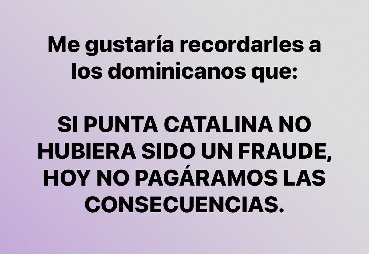 javierbatistard's tweet photo. Hoy pagamos las consecuencias del fraude PUNTA CATALINA. #jabapi #aunsepuesecreer https://t.co/m4CWusMSe6
