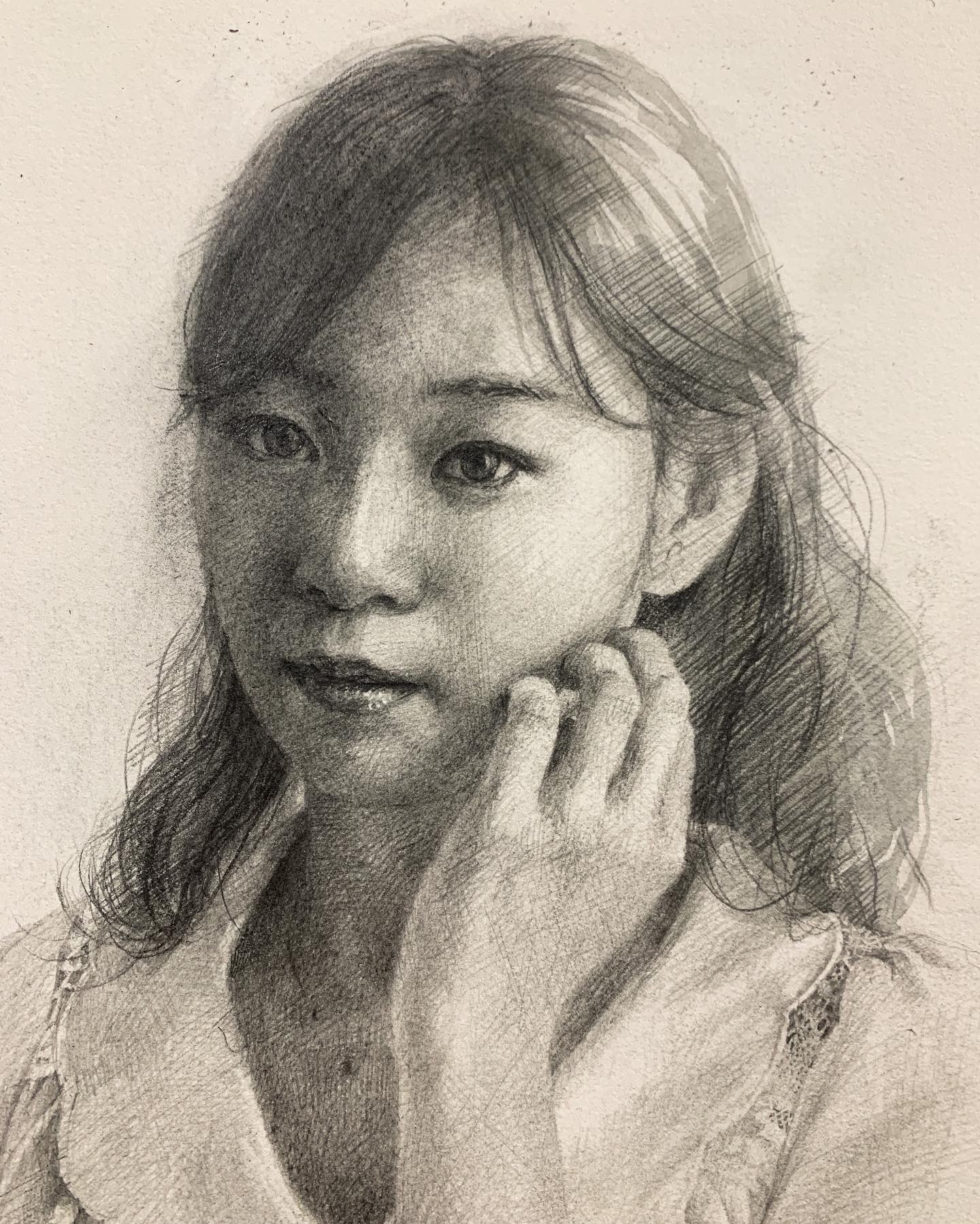 【特別出品】木原和敏 デッサン 直筆サイン 真筆 美人画 リアリズム 写実 絵画 特別出品】木原和敏 デッサン 直筆サイン 真筆 美人画