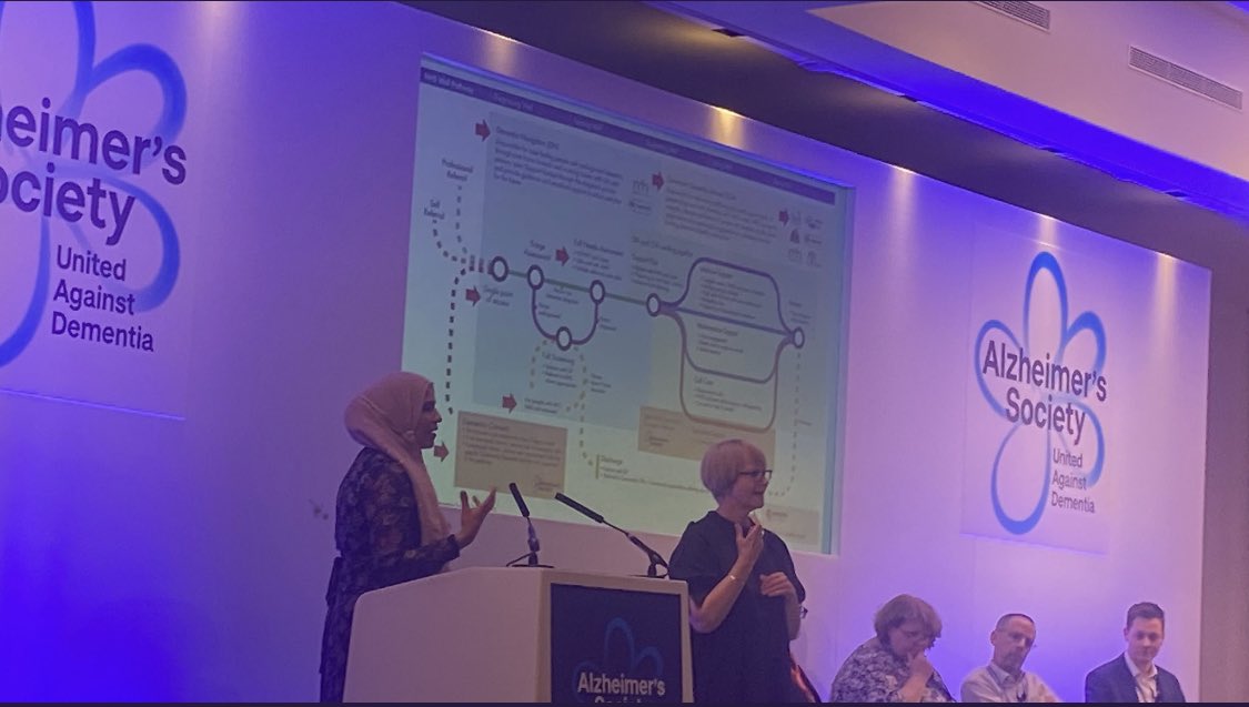 drnadiawahid's tweet photo. @NHSBeeky I talked about how the Acute trusts are working alongside the @Sandwell_CDS through @tammydav1 amazing leadership at the #ASAC22 - and that this proactive integrative approach is what makes tangible difference to people with dementia and their carers locally https://t.co/qSPErUJDAA
