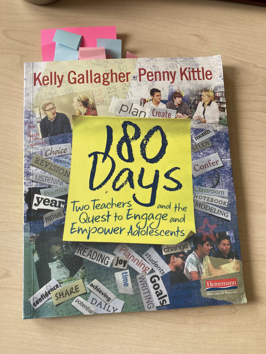 Every future ELA teacher should be  gifted this book.  A guidebook on how to incorporate reading and writing every day all while placing the power of creativity and exploration of literature in our students’ hands @pennykittle <a href="/KellyGToGo/">Kelly Gallagher</a> #loveteaching