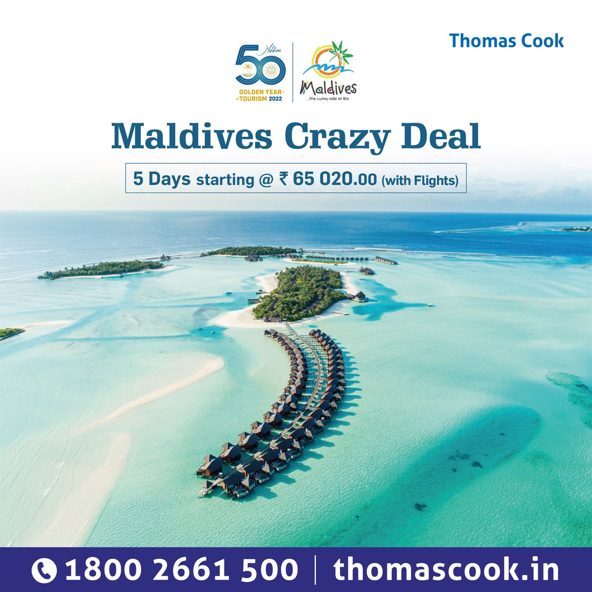 tcookin's tweet photo. #WorldIsOpen
#Maldives best offers are here!
Maldives Crazy Deal (Flight inclusive) package starting at Rs. 65, 020 only.
To know more details about, click here https://t.co/T0dHYvhahy
#ThomasCookIndia #travel2022 #holidayagain #travelisback #SummerHolidays #crazydeal https://t.co/C5fapI7bpp