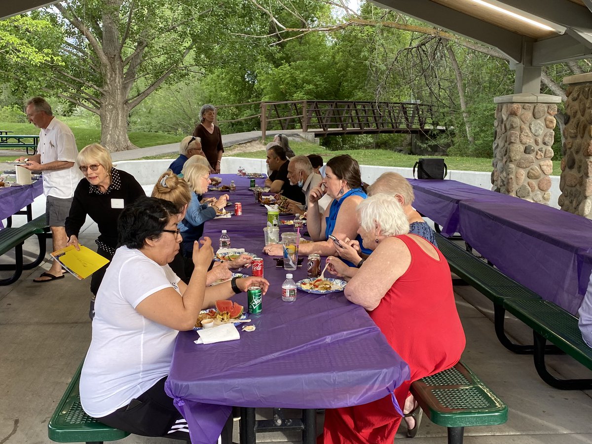 ZeynepKaripard2's tweet photo. Salt Lake Interfaith Roundtable end of year picnic happened to be the first in person event after 2 years of covid break. Everyone seemed super exited eating, chatting, and hugging each other.
#InterfaithHarmony
@InterfaithSLIR https://t.co/DBpXt3MSky