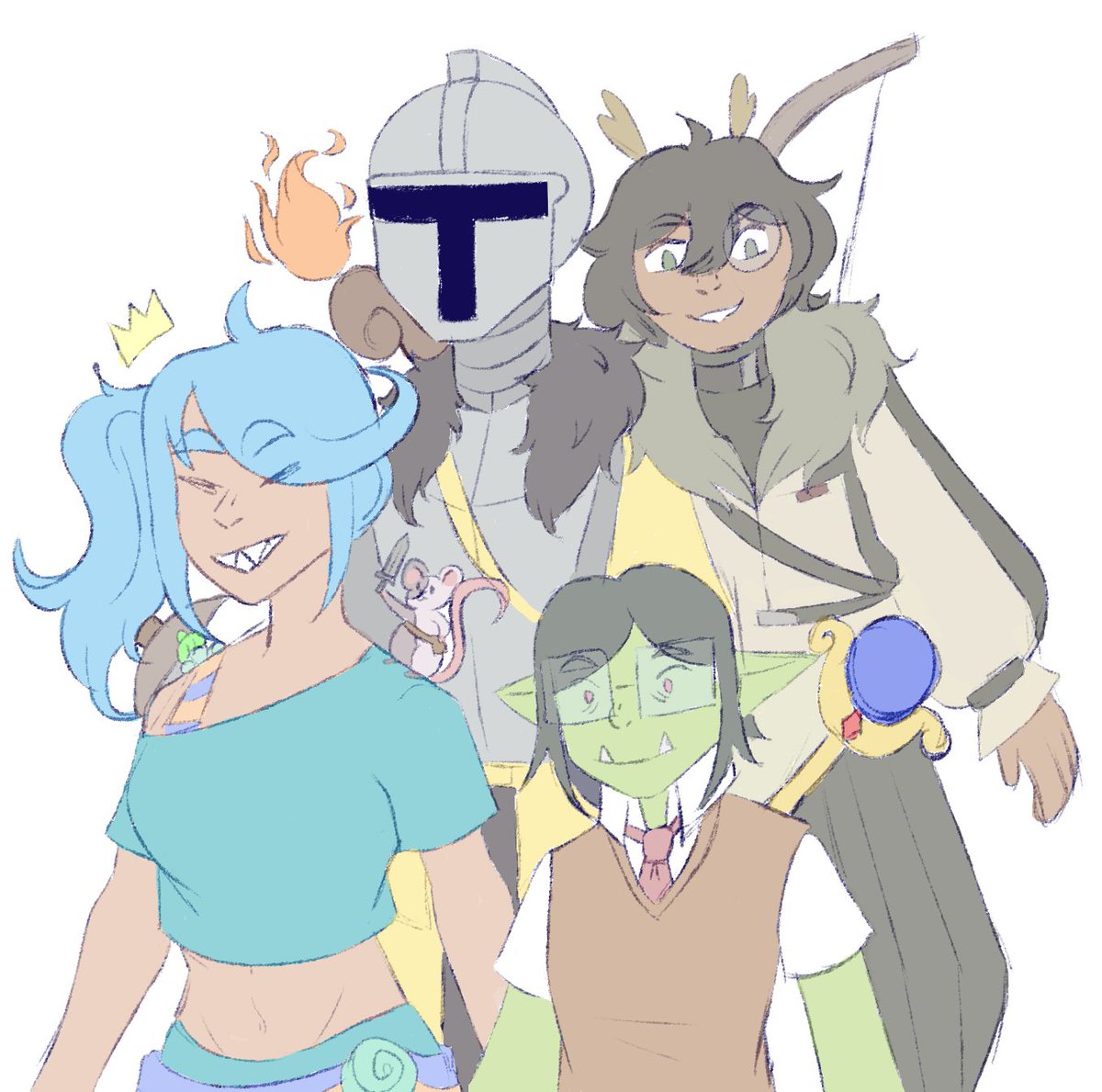 LaelaxH's tweet photo. Posting the art for the Wildermyth Collab from today! @GlubieTheRat did the amazing coloring job!
#Glubart #No_Art_Paladin #WISEBMP #toodraw https://t.co/mgQrzO1VnH